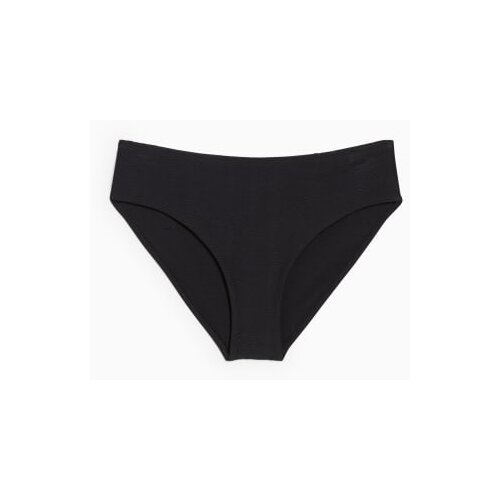 CA ženske gaćice, mid waist, teksturirane, crne Slike