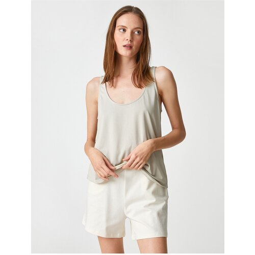 Koton Pajama Top - Gray - Sleeveless Slike