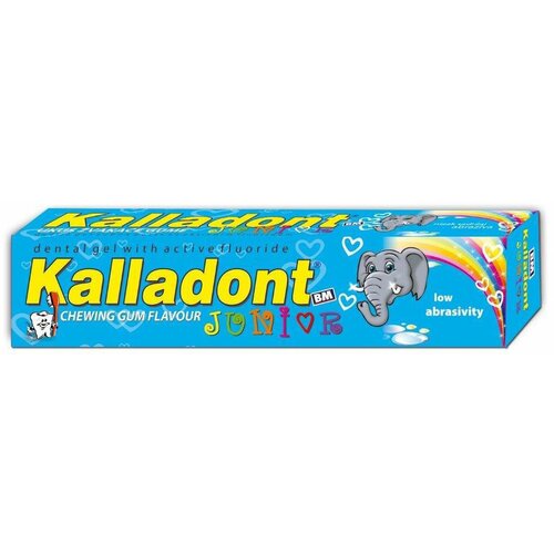Kalladont junior plava pasta za zube 55g tuba Slike