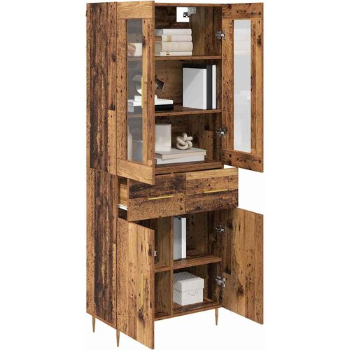 Highboard 2 kom. Staro drvo 69,5 x 34 x 180 cm Slike