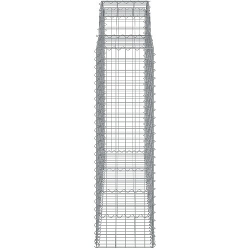  Lučne gabionske ko&amp;scaron;are 40 kom 200 x 50 x 140/160 cm željezne Slike