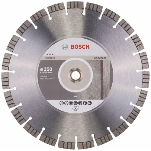 Bosch dijamantska rezna ploča Best for Concrete 350 x 20, 00+25, 40 x 3, 2 x 15 mm, 2608602658 Cene