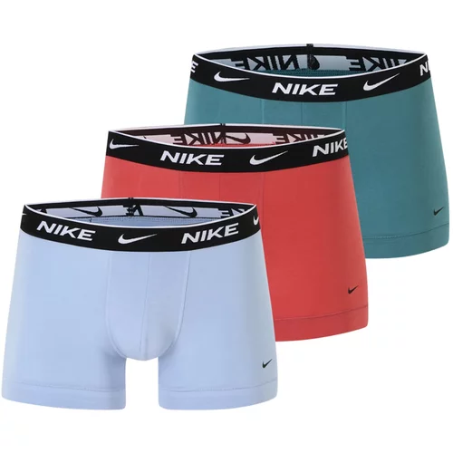 Nike Športne spodnjice svetlo modra / petrol / rdeča / črna