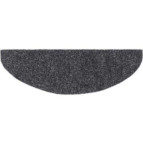  Prostirke za stepenice, samoljepljive, 10 kom., 65x21x4 cm, tamno sive, poluokrugle, velike Slike