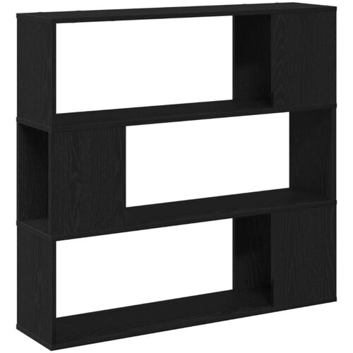  Polica za knjige Crni hrast 100x24x94 cm od konstruiranog drva Slike