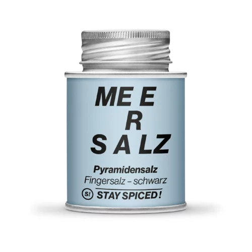 Stay Spiced! Piramidna sol - "prstna sol" črna
