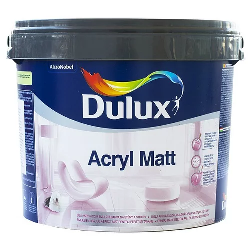DULUX unutarnja disperzijska boja acryl matt (bijele boje, 5 l)