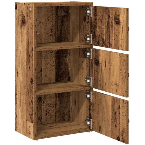 VidaXL Regal za knjige boja starog drva 40x24x77 cm konstruirano drvo Slike