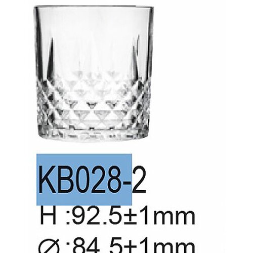  Staklena čaša za viski i jaka pića 340 ml 6/1 Square Diamond DSKB028-2 Cene