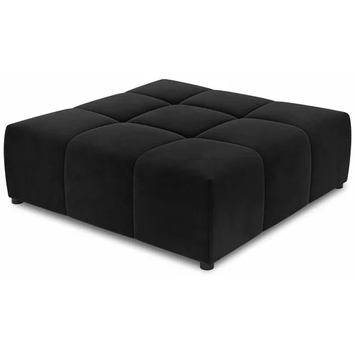 Cosmopolitan Design Crni baršunasti kauč modul Rome Velvet -
