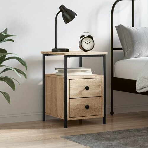  Noćni ormarić boja hrasta 34x35,5x50 cm od konstruiranog drva Cene