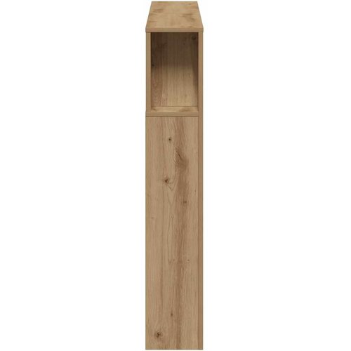  LED uzglavlje boja hrasta artisan 140x18,5x103,5 cm drveni Slike