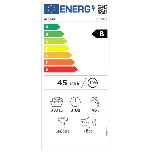 Gorenje ma&amp;scaron;ina za pranje ve&amp;scaron;a WNEI 72 B Slike