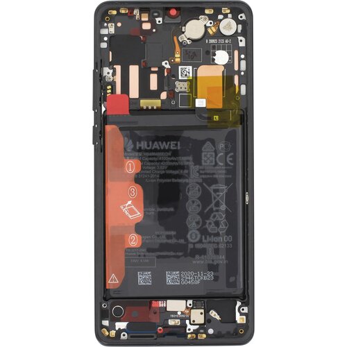 Huawei Originalno steklo na dotik LCD zaslona P30 Pro, Črna, (5000038463) Cene