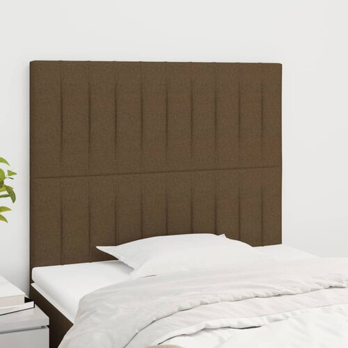 vidaXL uzglavlje 2 kom tamnosmeđi 100x5x78/88 cm od tkanine Cijene