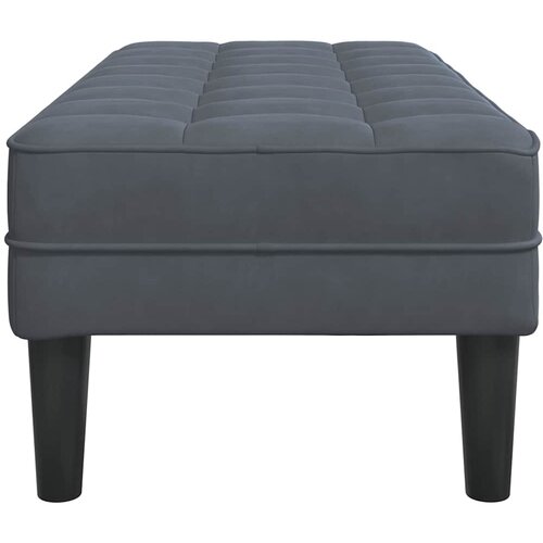  Klupa s jastukom Tamno siva 113 x 57 x 39 cm Bar&amp;scaron;un Slike