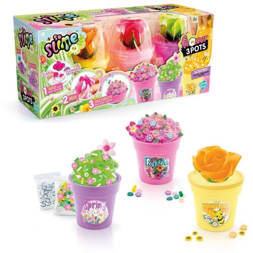 Canal Toys Slime set s 3 posude u obliku cvijeta Slike