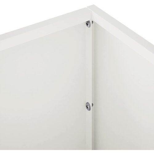  Vrtna saksija Bijela 100 x 30 x 30 cm Čelična vrata Slike
