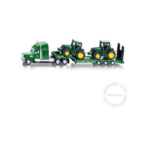 Siku Low Loader with John Deere tractors Slike