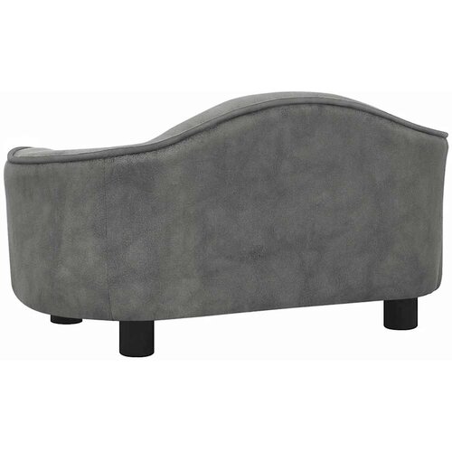 SOFA za pse siva 67 x 47 x 36 cm pli&amp;scaron;ana Slike