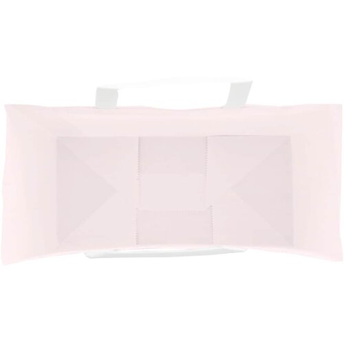  Papirnate vrećice 250 kom s ručkama ružičaste 26x12x35 cm Slike