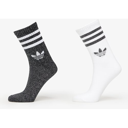 Adidas 3-Stripes Glitter Crew Socks 2-Pack Black/ Lucid Red/ Lucid Blue M Cene