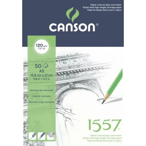 Canson Skicirka 1557 A5 120 g, 50 listna, (20631425)