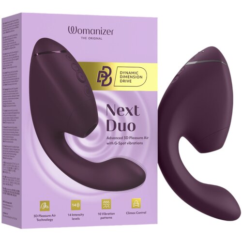 Womanizer Next Duo - 2u1 G-točka vibrator (ljubičasti) Slike