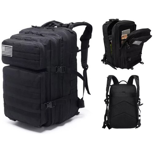 Lean_Toys Vojaški taktični nahrbtnik črna 40-60L Cene