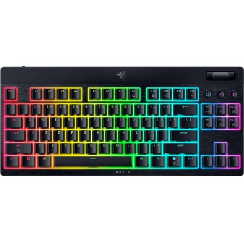 Razer BlackWidow V4 Low-profile Tenkeyless HyperSpeed brezžična US tipkovnica z oranžnimi stikali Cene