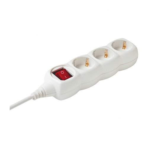 Home Produžni kabel,3 utičnice, prekidač, 1.0mm&amp;sup2;, 1,5 met, bijeli Slike