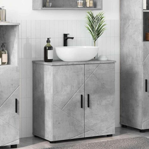 vidaXL Kupaonski ormar Beton siva 61 x 35 x 64 cm Konstruirano drvo Cene