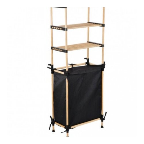 Seowood polica drvena sa korpom za ves 57x28x141 cm ( SEO-8171 ) Cene