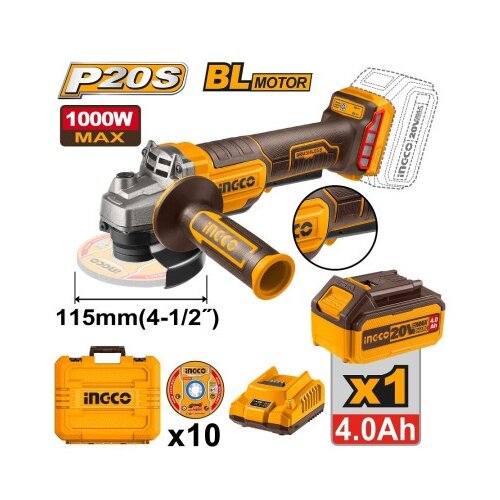 Ingco cagli2111561 aku brusilica 115 1x4ah super ( CAGLI2111561 ) Cene