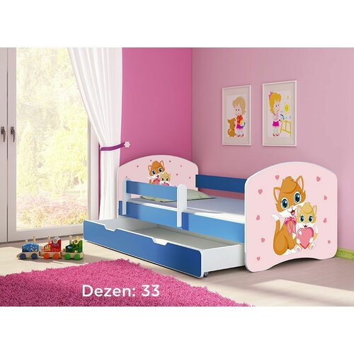 ACMA dečiji krevet ii 160x80 f + dušek 6 cm BLUE33 Cene