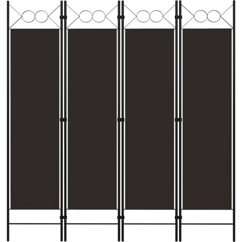Furnova Paravan 4-delni rjav 160x180 cm, (21929722) Slike