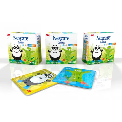  Nexcare ColdHot Happy Kids, gel vrečki za hlajenje/gretje