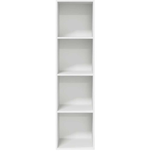  Zidni TV ormarić bijeli 37 x 37 x 142,5 cm konstruirano drvo Slike