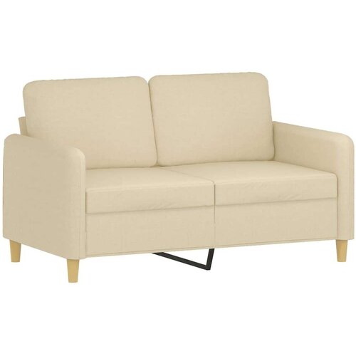  2-dijelni set sofa s jastucima krem od tkanine Slike