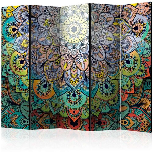  Paravan u 5 dijelova - Colourful Stained Glass II [Room Dividers] 225x172 Cijene