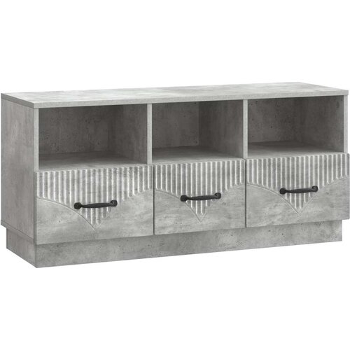 TV omarica Betonsko siva 102 x 34,5 x 47 cm Inženirski les, (5000210682) Cene