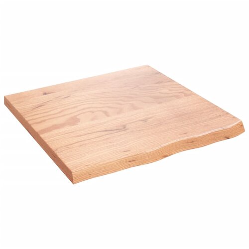 Maison Chic Stenska polica - Viseča Polica svetlo rjava 60x60x(2-6) cm trdna hrastovina, (21784761) Cene