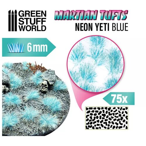 Green Stuff World martian tufts 6mm - neon yeti blue Slike