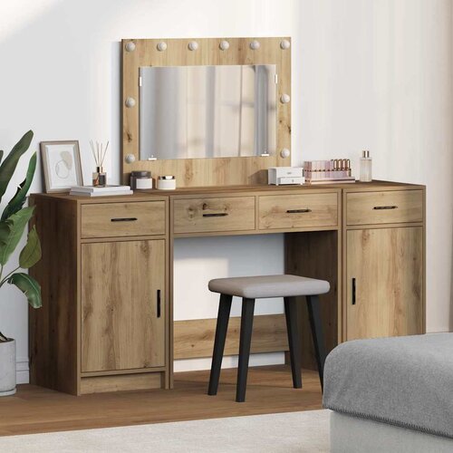  Toaletni stol 3 pcs Smeđa 78,5 x 41 x 135 cm Konstruirano drvo Cene