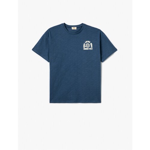 Koton T-Shirt Back Printed Short Sleeve Crew Neck Cotton Slike