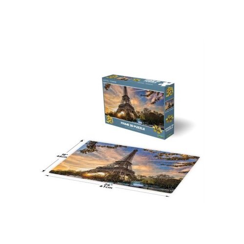  Puzzle 3d 500 pcs eiffel tower paris 61x46cm 10080 ( 114/10080 ) Slike