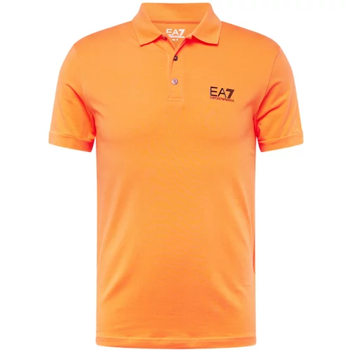 Ea7 Emporio Armani Majica oranžna / črna