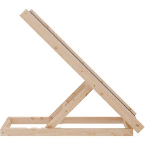  Rampa za pse siva 70 x 35 cm od masivne jelovine Slike