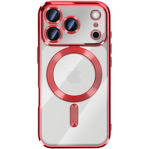 AVIZAR Ovitek za iPhone 17 Pro, združljiv z MagSafe, s kromiranim robom, Rdeča, (5000190064) Cene