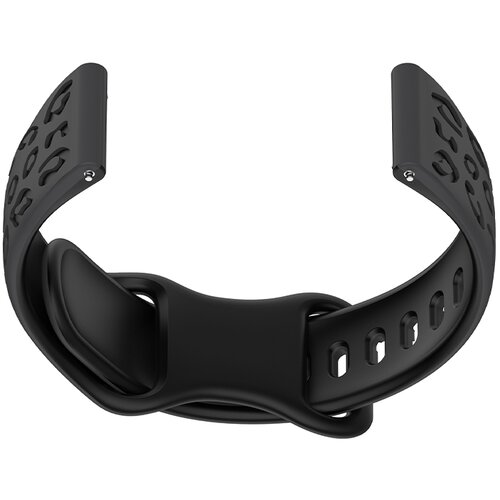 INF Dvobarvni silikonski pa&scaron;ček za uro Huawei GT4/5, Samsung, Garmin Grey+Black 20 mm, (21741675) Cene